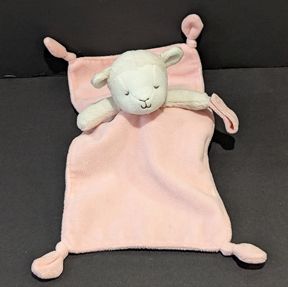CARTER’S pink lamb security blanket lovey